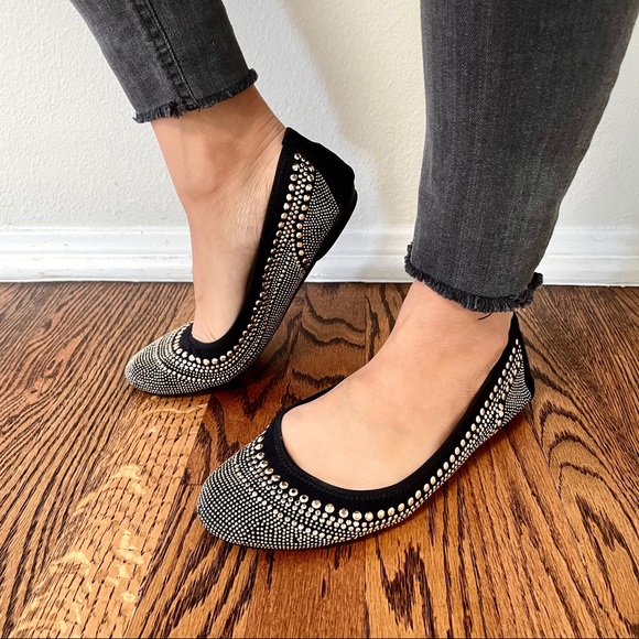 Hush Puppies Chaste Studded Ballet Flats Black - Picture 2 of 13